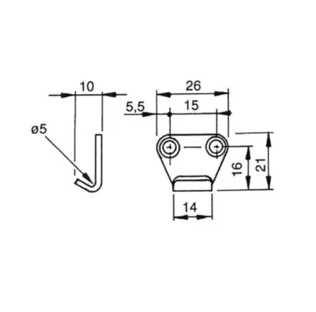 VASTAKAPPALE 10 B&M - Peräkärry Lavalukko Vastakappaleet - 23110 - 2