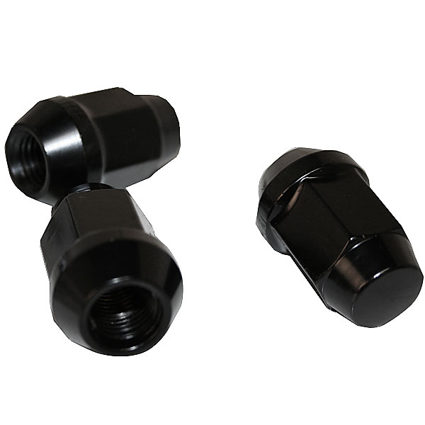 Aluvannemutterisarja musta 1,5mm nousu, 12mm, 20 kpl - Pyöränmutterit - 1707BLACK-20 - 1