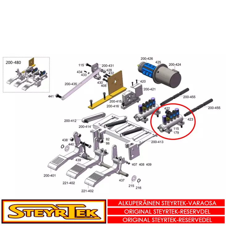 Palteenirroittimen ohjausventtiili - Huolto- ja varaosat rengaskoneet - STCW1100200010 - 1