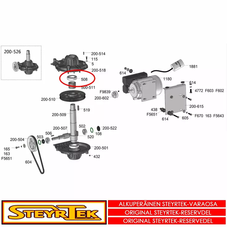Laakeri - Huolto- ja varaosat rengaskoneet - STS0400060100 - 1