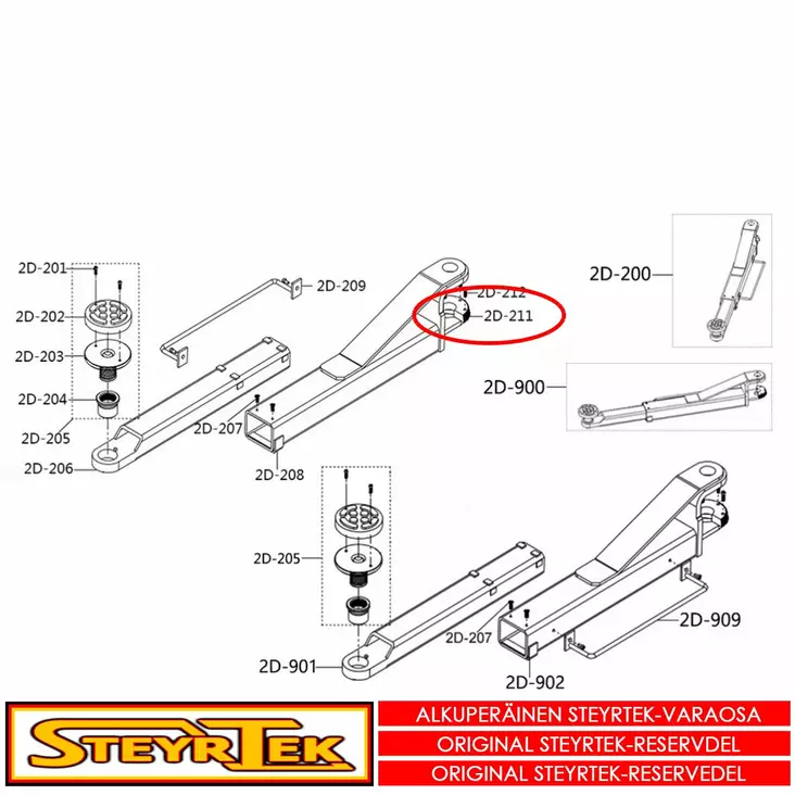 Nostovarren hammaslukituskaari - Varaosat nosturit - STX005650 - 1