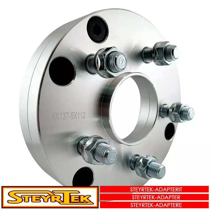 Jaonmuutosadapteri (levikepala) Mönkijään (ATV) 38mm 4x137/5x112 - SteyrTek Adapterit akselikeskitteiset - ADAPTER70 - 1