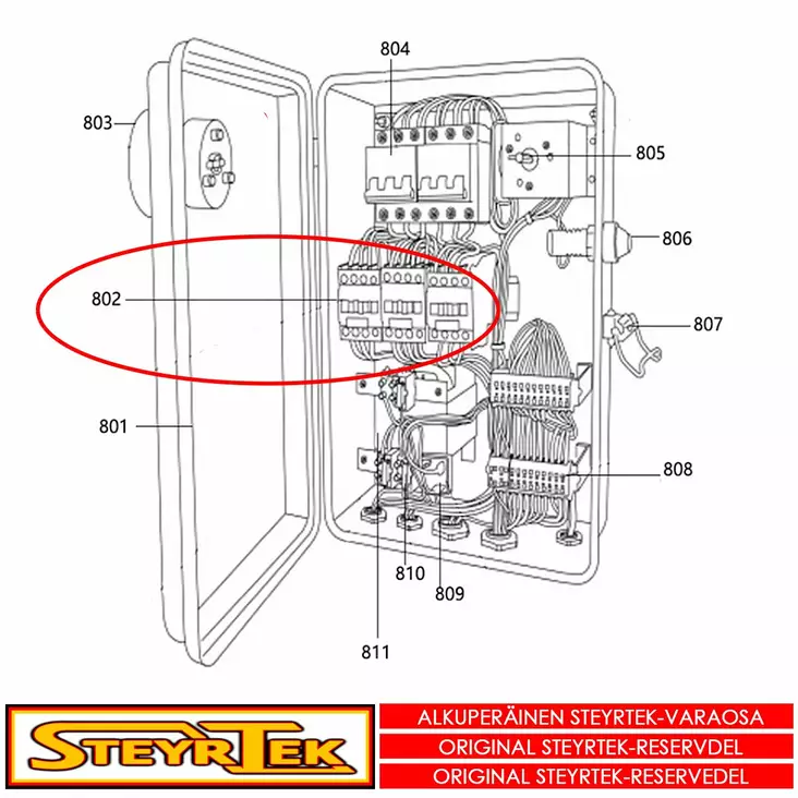 Kontaktori - Huolto- ja varaosat rengaskoneet - STX003330 - 1