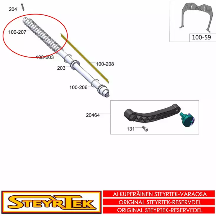Mittavarren jousi - Huolto- ja varaosat tasapainokoneet - STP1002100000 - 1