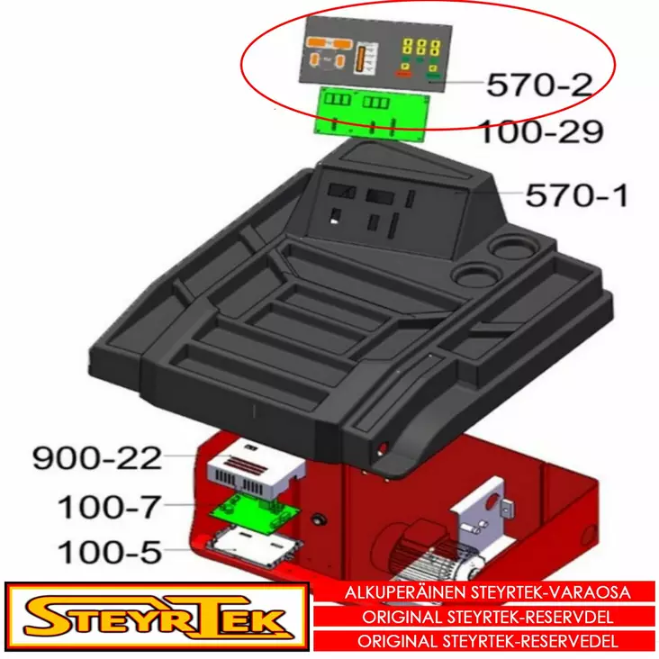 Näppäimistö - Huolto- ja varaosat tasapainokoneet - STS1150057000 - 1