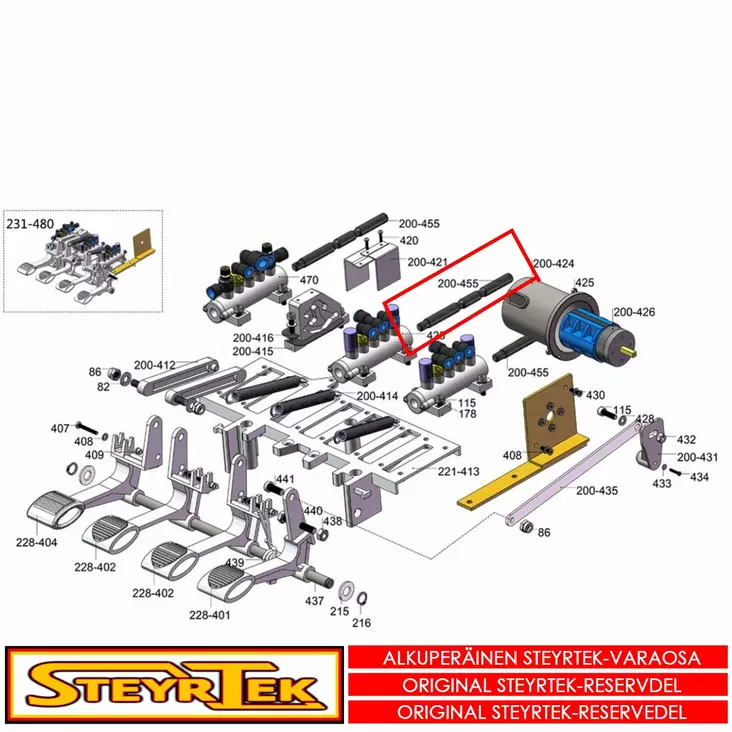 Ohjausventtiilin varsi - Huolto- ja varaosat rengaskoneet - STCX2000612000 - 1