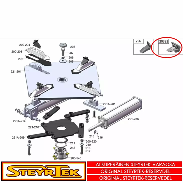 Uusien asennusleukojen suojamuovit (lyhyt) - Huolto- ja varaosat rengaskoneet - STCW1940020000 - 1