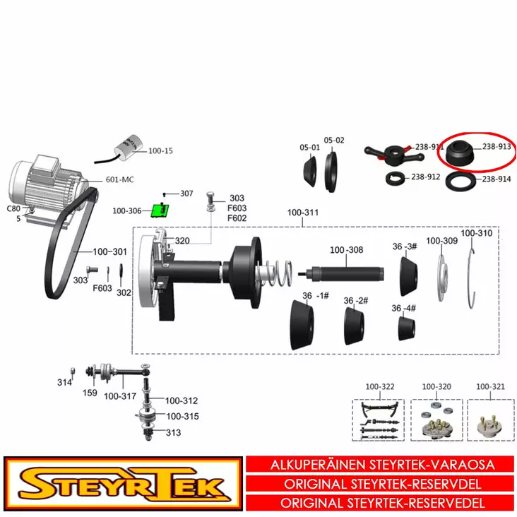 Vanteen paininkuppi - Huolto- ja varaosat tasapainokoneet - STP1004900000 - 1