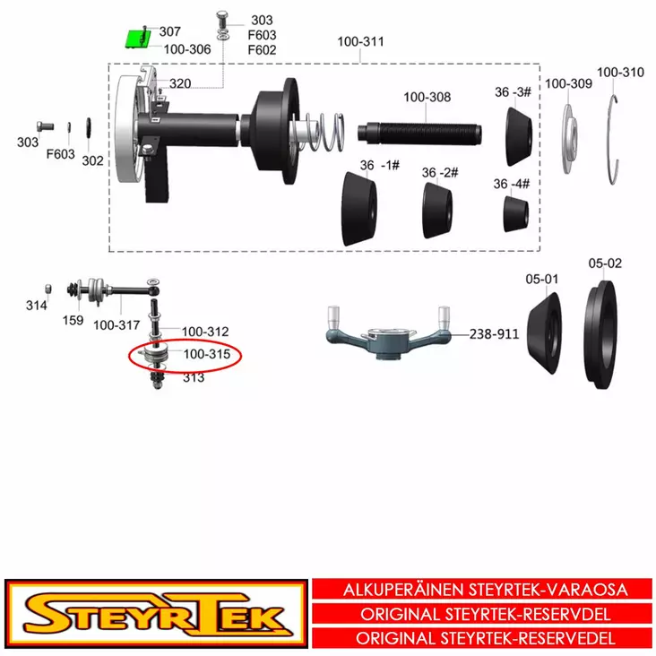 Värinäsensori - Huolto- ja varaosat tasapainokoneet - STS1310000100 - 1