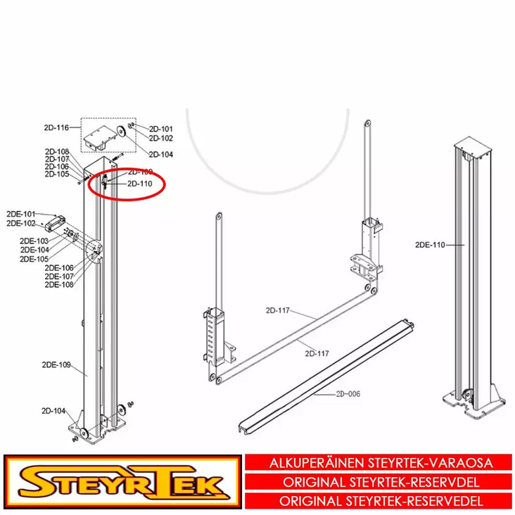 Ylärajakytkin ME8104 - Varaosat nosturit - STX005581 - 1