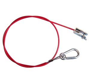 TURVAVAIJERI 1.0 m TAPPI/HAKA KNOTT - Peräkärry Työntöjarru Turvavaijerit - 31152 - 1