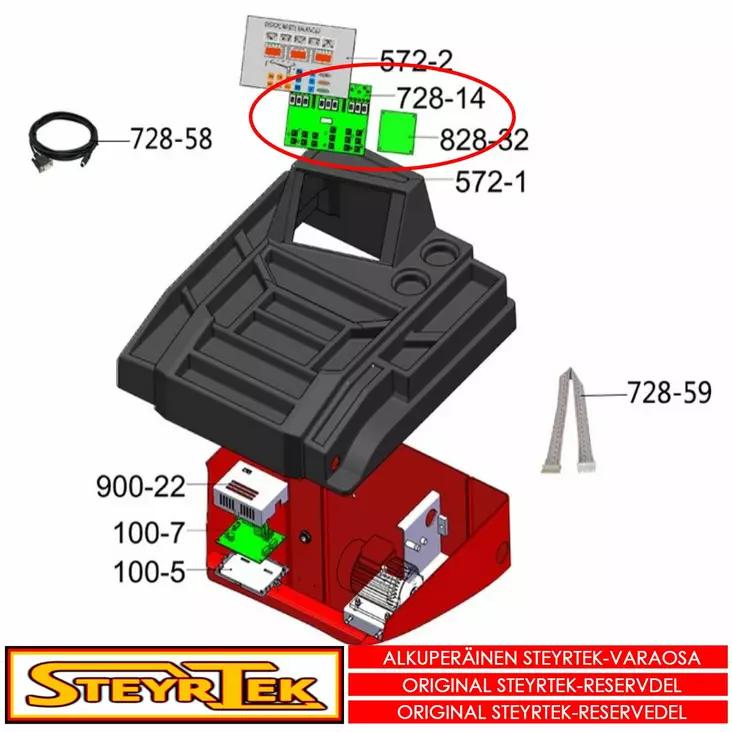 Näyttö - Huolto- ja varaosat tasapainokoneet - STJZ02008012272 - 1