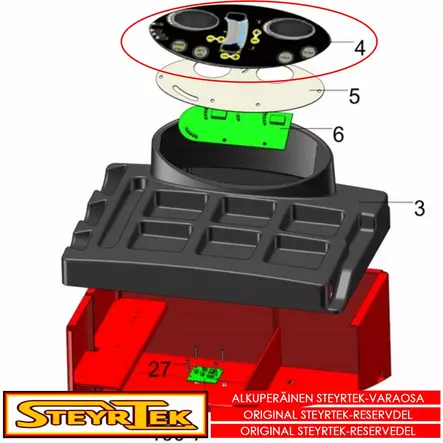 Näppäimistö - Huolto- ja varaosat tasapainokoneet - STS1150011003 - 1