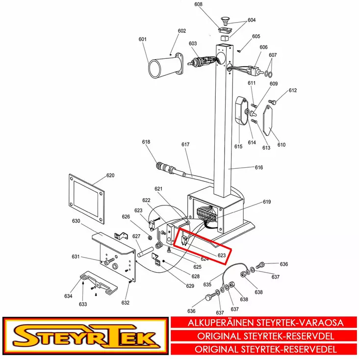 Ohjauskytkimen mikrokytkin - Huolto- ja varaosat rengaskoneet - STX003313 - 1