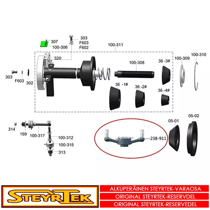 Pikamutteri - Huolto- ja varaosat tasapainokoneet - STPW1050108003 - 1