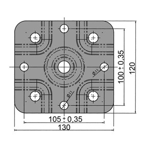 KIINNIKE 48MM KÄÄNTÖMEKANISMI - Peräkärry Nokkapyörä Kiinnikkeet - 09044 - 2