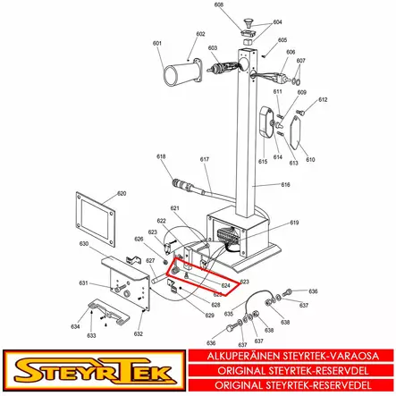 Jalkapolkimen jousi - Huolto- ja varaosat rengaskoneet - STX003314 - 1