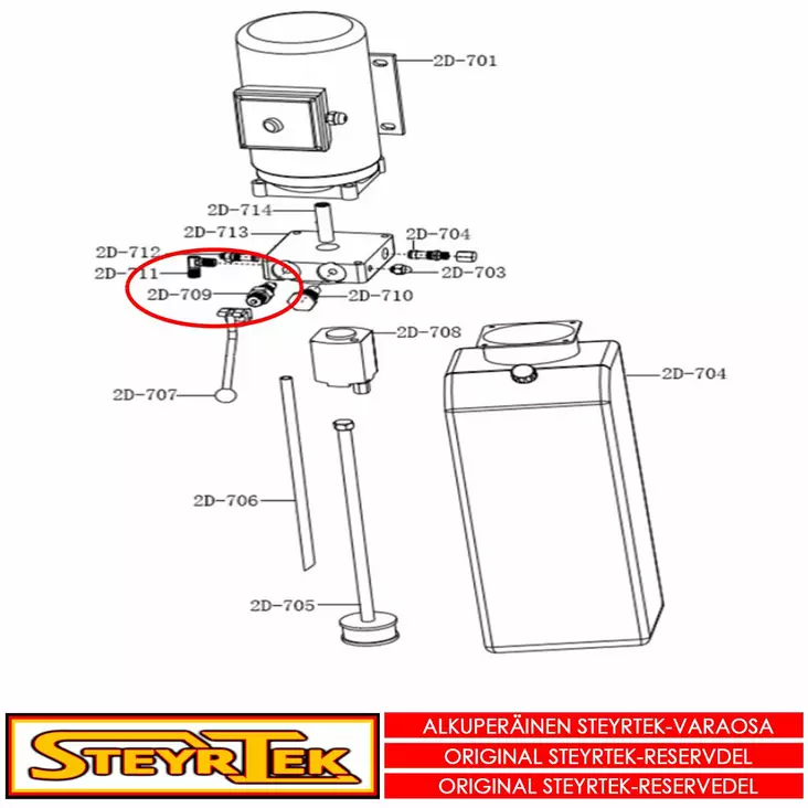 Laskuventtiili - Varaosat nosturit - STX003454 - 1