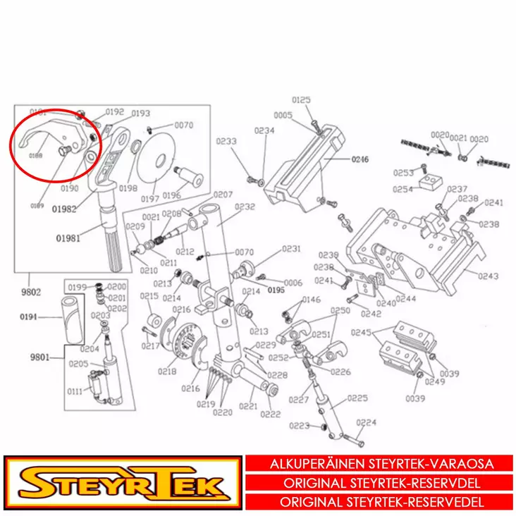 Asennus/irroitus työkalu - Huolto- ja varaosat rengaskoneet - STX003656 - 1