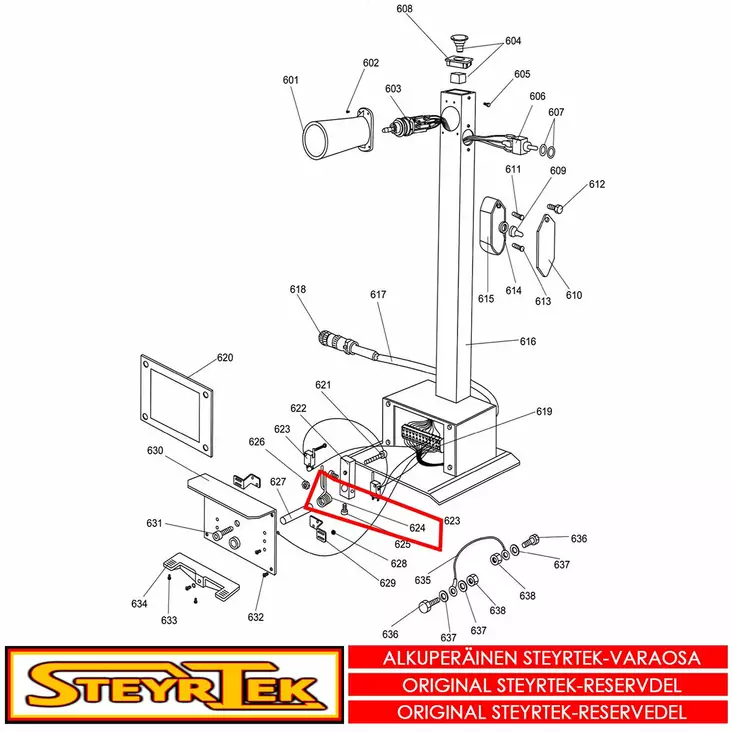 Jalkapolkimen jousi - Huolto- ja varaosat rengaskoneet - STX003026 - 1
