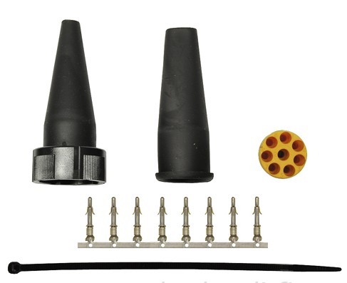 ASPÖCK BAJONET LIITIN 8-NAP. keltainen - Peräkärry Sähköliittimet - 15077 - 1