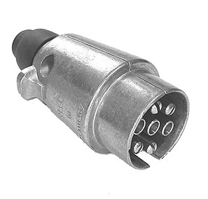 PERÄKÄRRYN PISTOKE 7-NAPAINEN ALU. - Peräkärry Pistokkeet ja pistorasiat - 15447 - 1