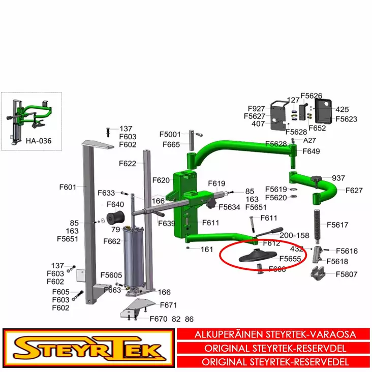 Renkaiden nostolautanen - Huolto- ja varaosat rengaskoneet - STJZ07001020847 - 1