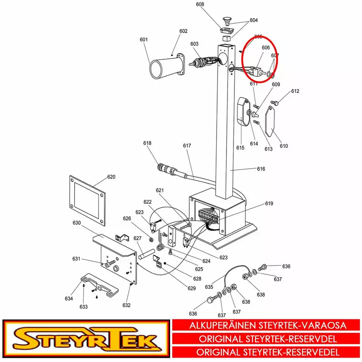 Vaihtokytkin - Huolto- ja varaosat rengaskoneet - STX003537 - 1