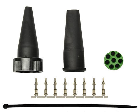 ASPÖCK BAJONET LIITIN 8-NAP. vihreä - Peräkärry Sähköliittimet - 15078 - 1