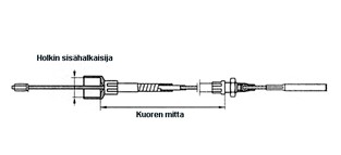 JARRUVAIJERI 930 KNOTT - Peräkärry jarruvaijerit  - 10109 - 2