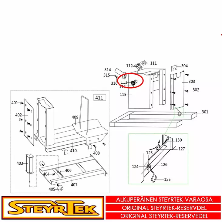 Virtakytkin - Huolto- ja varaosat tasapainokoneet - STX000429 - 1