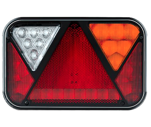 LED TAKAVALO + VASTUS OIKEA 5-NAPAINEN - Peräkärry Valot  - 16238B - 1