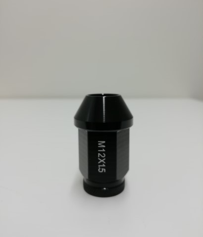 Alumiinimutterisarja musta 1,5mm nousu, 12mm, 20 kpl - Pyöränmutterit - 92700-20-BLACK - 1