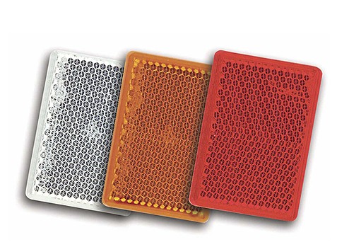 TARRAHEIJASTIN 57X39MM VALKOINEN 2kpl - Peräkärry Heijastimet - 15217P - 1