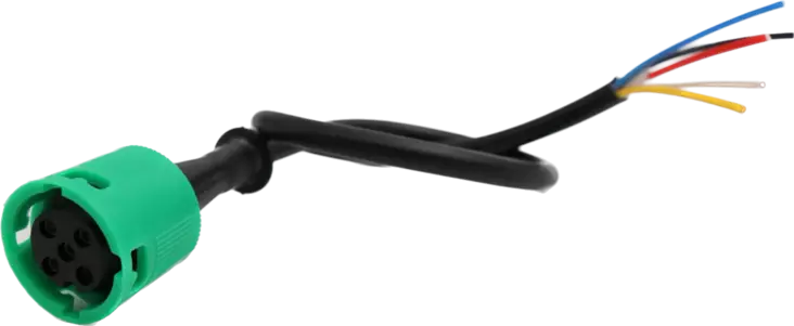 BAJONET 5-NAP JOHDOLLA VASEN - Peräkärry Sähköliittimet - 15800vas - 3