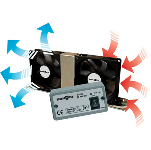 JÄÄKAAPIN TUULETIN 12V - Caravan Johdot, rasiat - 05980X - 1