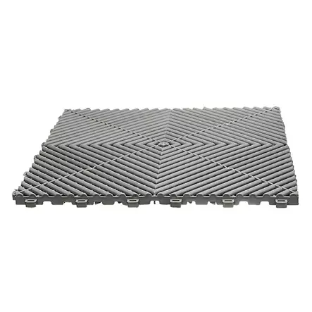 Lattialaatta, aluminium grey 40x40cm 10x30 kpl - Lattialaatat - FLOOR4040GREY - 1
