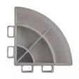 Lattialaatan kulmapala, aluminium grey 4 kpl - Lattialaatat - FLOORCORNERGREY - 1